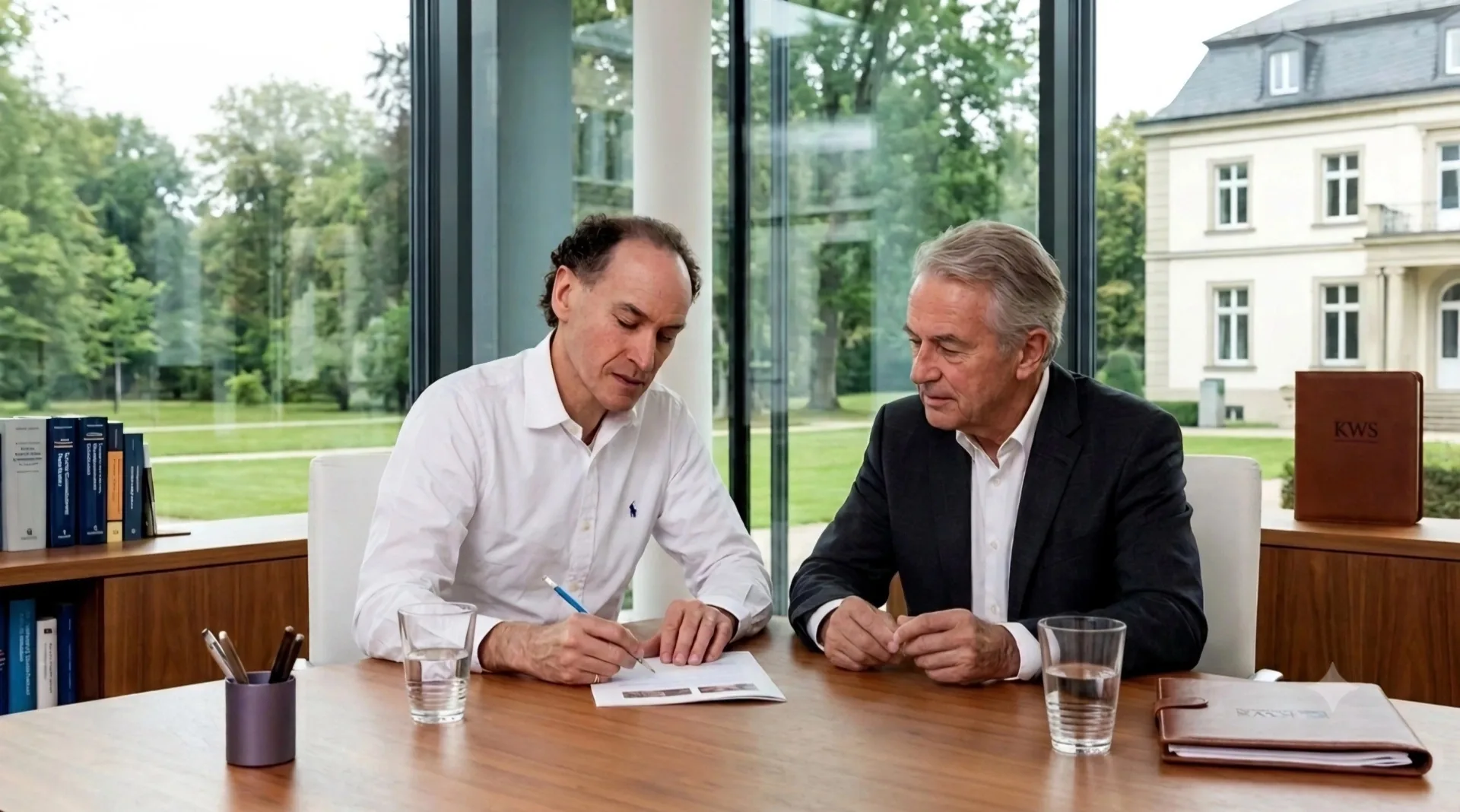 Berater der KWS International im Gespräch am Konferenztisch